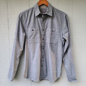 Wallin and Bros Blue Button Front Shirt Size Small